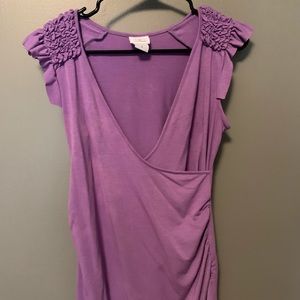 Oh baby purple maternity shirt medium